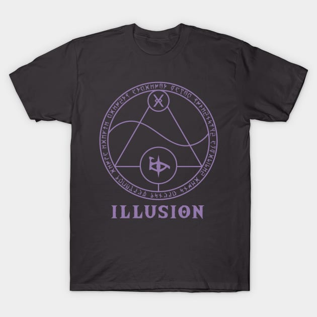 Runic School of Illusion T-Shirt by Moon Phoenix Crafts & Designs